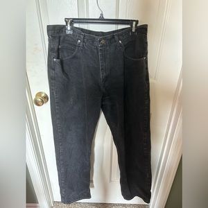 Men’s Wrangler Black Straight Jeans
